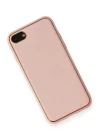 iPhone 7 Kılıf Coco Deri Silikon Kapak - Pembe