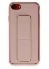 iPhone 7 Kılıf Coco Deri Standlı Kapak - Pembe