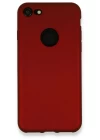 iPhone 7 Kılıf First Silikon - Bordo