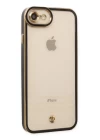 iPhone 7 Kılıf Liva Lens Silikon - Siyah
