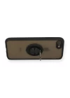 iPhone 7 Kılıf Montreal Yüzüklü Silikon Kapak - Siyah