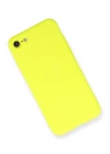 iPhone 7 Kılıf Nano içi Kadife Silikon - Sarı
