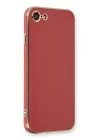 iPhone 7 Kılıf Volet Silikon - Kırmızı