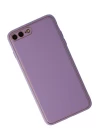 iPhone 7 Plus Kılıf Coco Deri Silikon Kapak - Lila