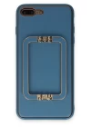 iPhone 7 Plus Kılıf Coco Elit Kapak - Mavi