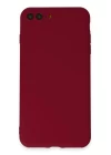iPhone 7 Plus Kılıf First Silikon - Bordo