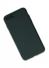 iPhone 7 Plus Kılıf Lansman Glass Kapak - Koyu Yeşil