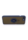 iPhone 7 Plus Kılıf Montreal Yüzüklü Silikon Kapak - Lacivert