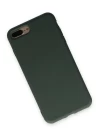 iPhone 7 Plus Kılıf Nano içi Kadife Silikon - Koyu Yeşil