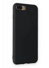 iPhone 7 Plus Kılıf Nano içi Kadife Silikon - Siyah