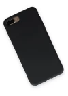 iPhone 7 Plus Kılıf Nano içi Kadife Silikon - Siyah