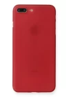 iPhone 7 Plus Kılıf PP Ultra İnce Kapak - Kırmızı