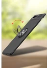 iPhone 7 Plus Kılıf Range Yüzüklü Silikon - Kırmızı