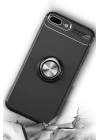 iPhone 7 Plus Kılıf Range Yüzüklü Silikon - Kırmızı