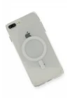 iPhone 8 Plus Kılıf Magneticsafe Şeffaf Silikon - Şeffaf
