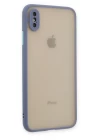 iPhone X Kılıf Montreal Silikon Kapak - Gri