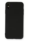 iPhone X Kılıf Nano içi Kadife Silikon - Siyah