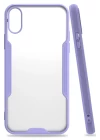 iPhone X Kılıf Platin Silikon - Lila
