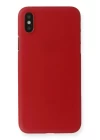 iPhone X Kılıf PP Ultra İnce Kapak - Kırmızı
