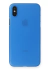 iPhone X Kılıf PP Ultra İnce Kapak - Mavi