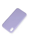 iPhone XR Kılıf Nano içi Kadife Silikon - Lila