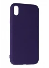iPhone XR Kılıf Nano içi Kadife Silikon - Mor