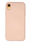 iPhone XR Kılıf Nano içi Kadife Silikon - Pudra