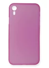 iPhone XR Kılıf PP Ultra İnce Kapak - Pembe