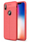 iPhone XS Max Kılıf Auto Focus Kapak - Kırmızı