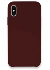 iPhone XS Max Kılıf Lansman Legant Silikon - Bordo