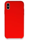 iPhone XS Max Kılıf Lansman Legant Silikon - Kırmızı