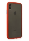 iPhone XS Max Kılıf Montreal Silikon Kapak - Kırmızı