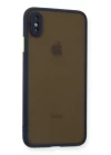 iPhone XS Max Kılıf Montreal Silikon Kapak - Lacivert