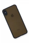 iPhone XS Max Kılıf Montreal Silikon Kapak - Lacivert