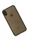 iPhone XS Max Kılıf Montreal Silikon Kapak - Siyah