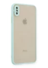 iPhone XS Max Kılıf Montreal Silikon Kapak - Turkuaz