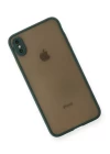 iPhone XS Max Kılıf Montreal Silikon Kapak - Yeşil