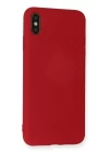 iPhone XS Max Kılıf Nano içi Kadife Silikon - Kırmızı
