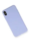 iPhone XS Max Kılıf Nano içi Kadife Silikon - Lila
