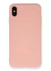 iPhone XS Max Kılıf Nano içi Kadife Silikon - Pembe