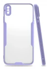 iPhone XS Max Kılıf Platin Silikon - Lila
