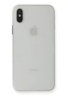 iPhone XS Max Kılıf PP Ultra İnce Kapak - Beyaz