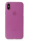 iPhone XS Max Kılıf PP Ultra İnce Kapak - Pembe