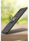 iPhone XS Max Kılıf Range Yüzüklü Silikon - Mavi