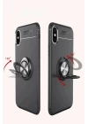 iPhone XS Max Kılıf Range Yüzüklü Silikon - Mavi