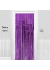 Işıltılı Duvar ve Kapı Perdesi Mor Renk 90x200 cm