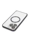 Joko iPhone 14 Pro Max Kılıf Metal Bumper Magneticsafe Kapak - Derin Mor