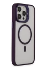 Joko iPhone 14 Pro Max Kılıf Roblox Lens Magsafe Standlı Kapak - Derin Mor