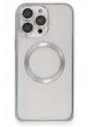 Joko iPhone 15 Pro Kılıf Metal Bumper Magneticsafe Kapak - Gri