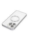Joko iPhone 15 Pro Max Kılıf Metal Bumper Magneticsafe Kapak - Gri